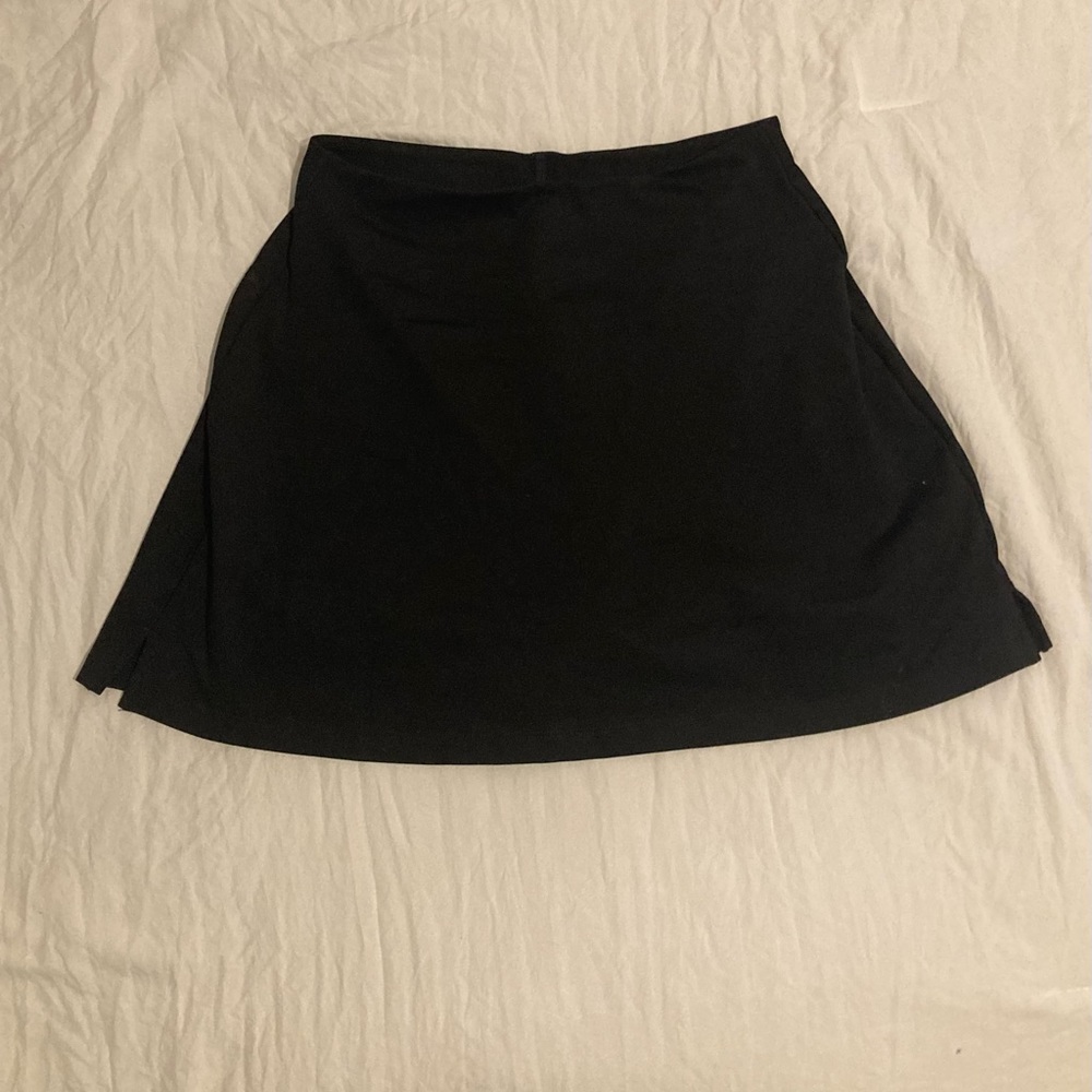 Girlfriend Collective Black Tennis Skort